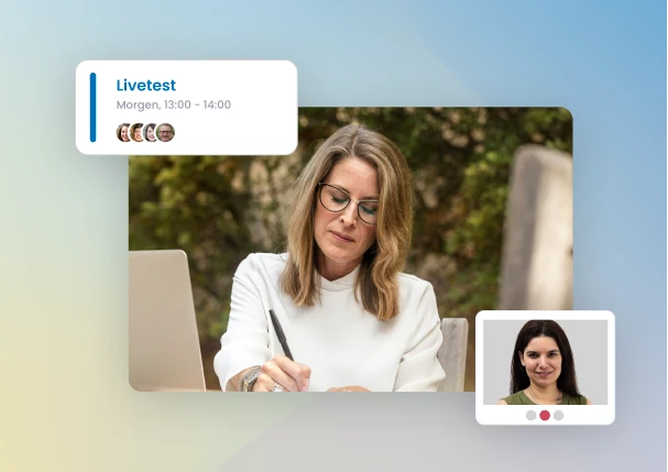 Live-Test der Bewerbungsplattform: Einfach ausprobieren und sofort erleben.